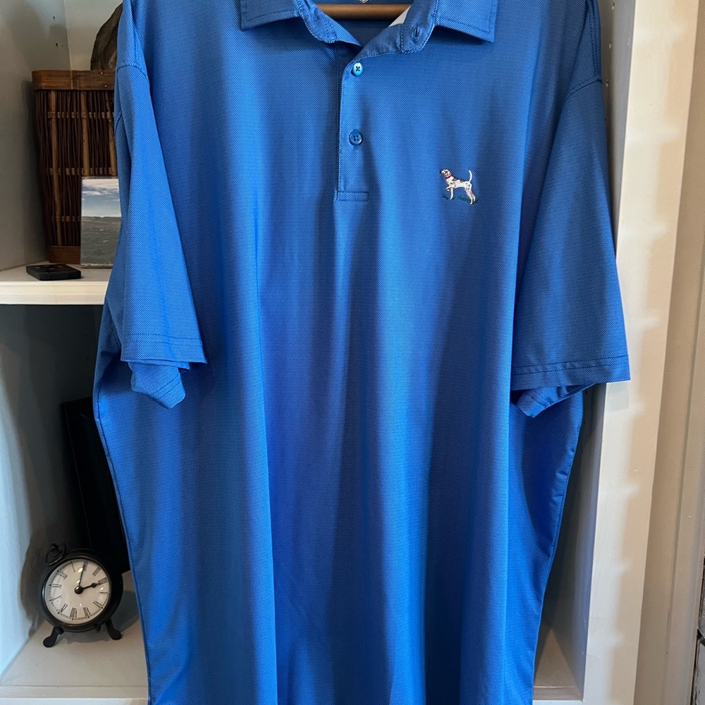 Kevins Thomasville Tallahassee Men's Blue Polo Golf Shirt Dog XL